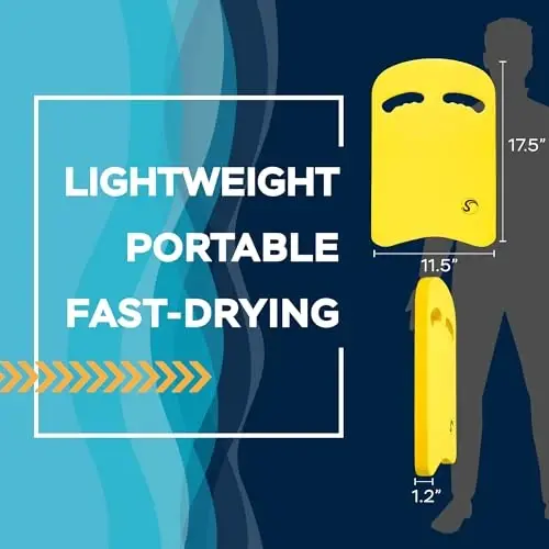 Sunlite Sports Swimming Kickboard - One Size Fits All - A Great Training Aid for Children and Adults - 3