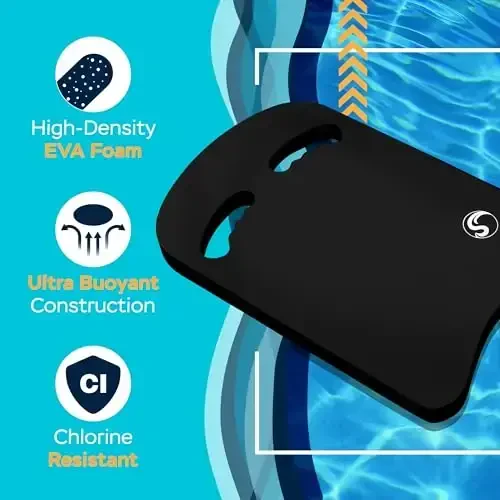 Sunlite Sports Swimming Kickboard - One Size Fits All - A Great Training Aid for Children and Adults - 4