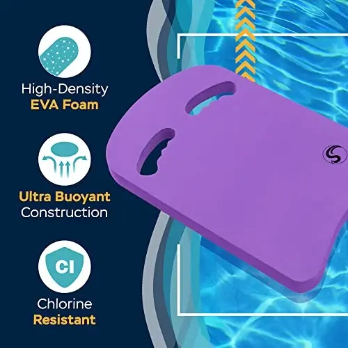 Sunlite Sports Swimming Kickboard - One Size Fits All - A Great Training Aid for Children and Adults - 2