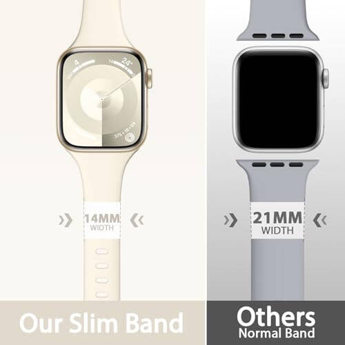 Sunnywoo Silikon Su Geçirmez Bant Değiştirme Bileklikler Apple Watch Band 38mm 40mm 41mm 42mm 44mm 45mm 49mm Kadınlar İçin, İnce Spor Kayış iWatch Apple Watch Serisi 9 8 7 6 5 4 3 SE Ultra - 2