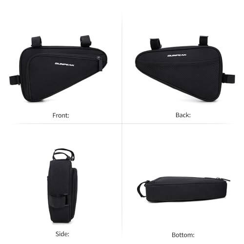 Sunpeak Bike Triangle Bag Bicycle Frame Pack Cycling Accessories Pouch for Cell Phone and Essentials - 4
