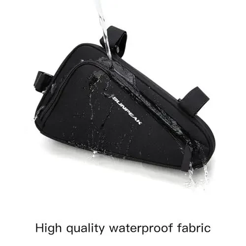 Sunpeak Bike Triangle Bag Bicycle Frame Pack Cycling Accessories Pouch for Cell Phone and Essentials - 6