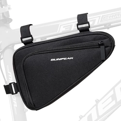 Sunpeak Bike Frame Storage Bag Top Tube Bike Bag Water Resistant Bicycle Triangle Pouch Bike Accessories Bag for Phone Wallet Keys Tools Use for Road Bike MTB Bicycle - Sunpeak