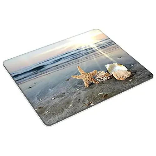 Sunset Beach Baker Starfish Sichqoncha yostig'i Sozlanadigan sichqoncha paneli Kompyuterlar uchun sirpanmaydigan kauchuk asosli sichqoncha yostiqchalari Noutbuk Ofis stoli aksessuarlari Sichqoncha yostig'i - 2