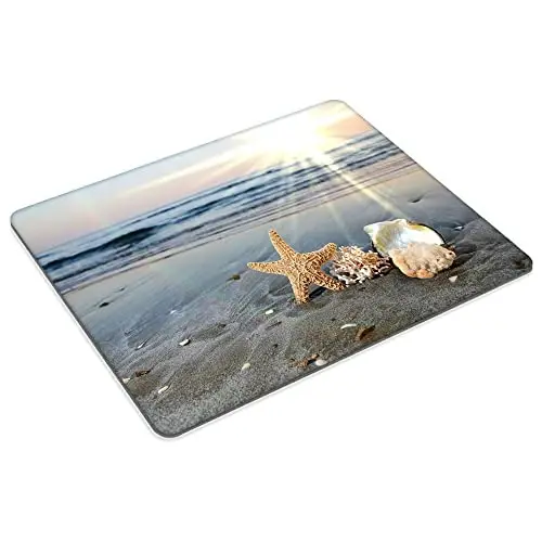 Sunset Beach Baker Starfish Sichqoncha yostig'i Sozlanadigan sichqoncha paneli Kompyuterlar uchun sirpanmaydigan kauchuk asosli sichqoncha yostiqchalari Noutbuk Ofis stoli aksessuarlari Sichqoncha yostig'i - GOODSPROUT (1)