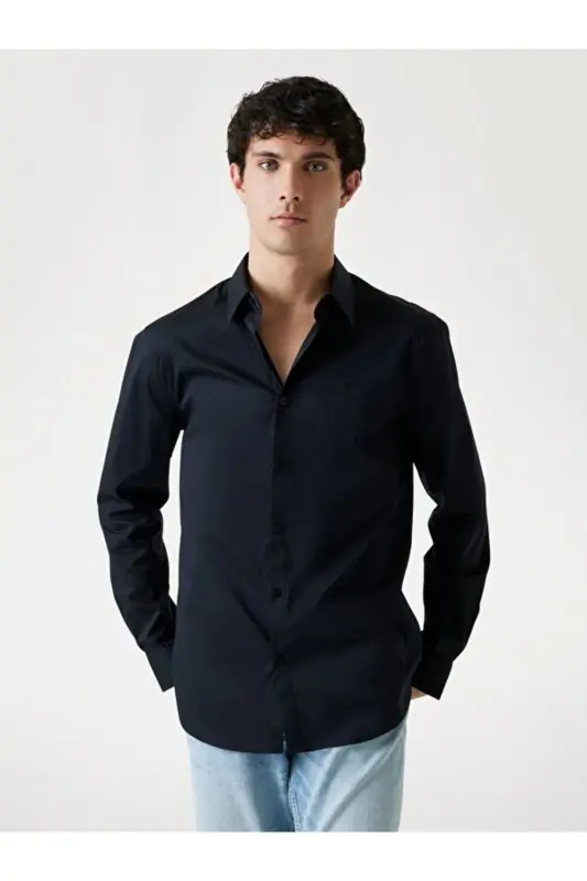 Sunset Erkaklar Slim Fit Ko'ylak - GUESS