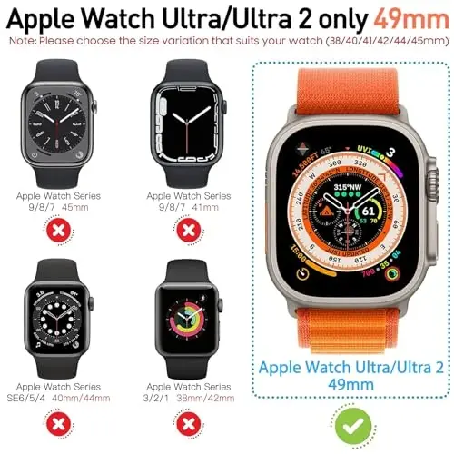 Suoman 3 in 1 for Apple Watch Ultra 2 /Ultra 49mm Waterproof Case, Front Privacy Tempered Glass Screen Protector + Back 360° protective Bumper Cover -Titanium - 2
