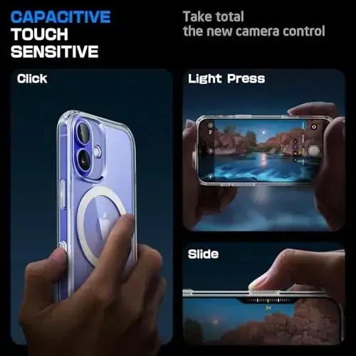 SUPCASE for iPhone 16 Case with Camera Control Capture Button (Unicorn Beetle Mag), [Compatible with MagSafe] Slim Shockproof Protective Magnetic Phone Case for iPhone 16 6.1'' 2024, Clear - 2