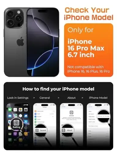 SUPCASE для iPhone 16 Pro Max Кейс с кнопкой управления камерой (Unicorn Beetle Mag), [Совместим с MagSafe] [Военная защита] Тонкий прозрачный магнитный чехол для телефона (черный) - 6