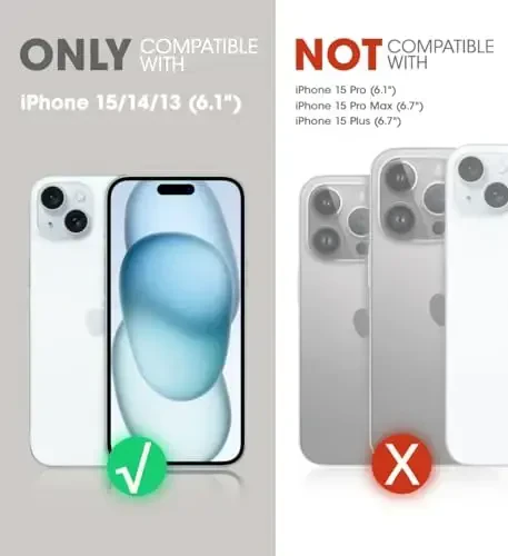 SUPCASE iPhone 15 uchun stendli sumkasi (Unicorn Beetle Pro Mag), [Ichkariga o'rnatilgan ekran himoyachisi va kamar kiyimi] [MagSafe bilan mos] iPhone 15/14/13 uchun harbiy darajali magnitli telefon sumkasi, qora - Modazone (1)