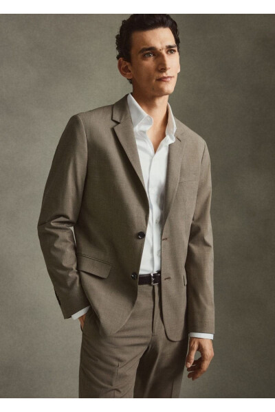 Süper Dar Kesimli Blazer Ceket - 8