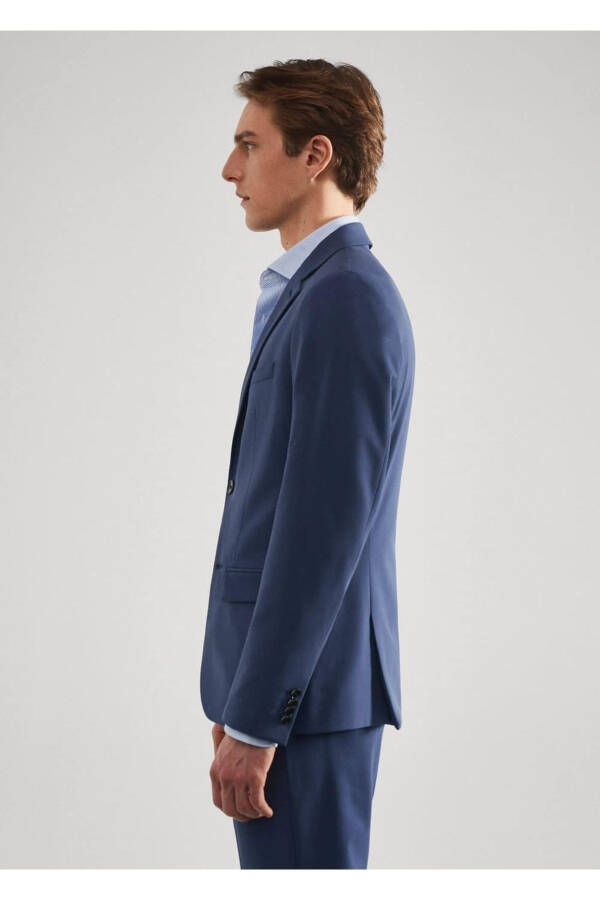 Süper Dar Kesimli Blazer Ceket - 6