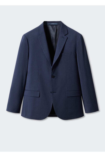 Süper Dar Kesimli Blazer Ceket - Mürekkep Mavisi - 2