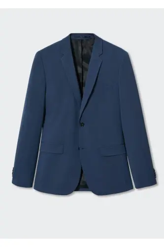 Süper Dar Kesimli Blazer Ceket - Mürekkep Mavisi - 3