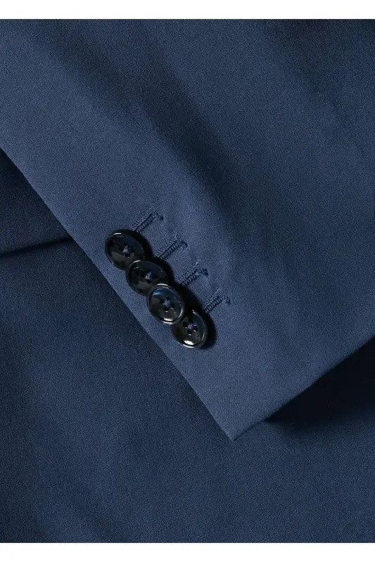 Süper Dar Kesimli Blazer Ceket - Mürekkep Mavisi - 8