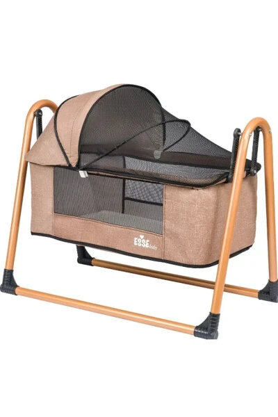 Super Duo New Generation Bassinet main set and Linen Luxury rocking Cradle - 6