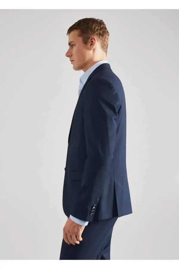 Super ingichka siluetli Blazer palto - 5