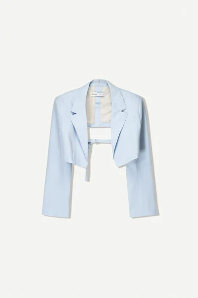 Super crop blazer - BERSHKA (1)