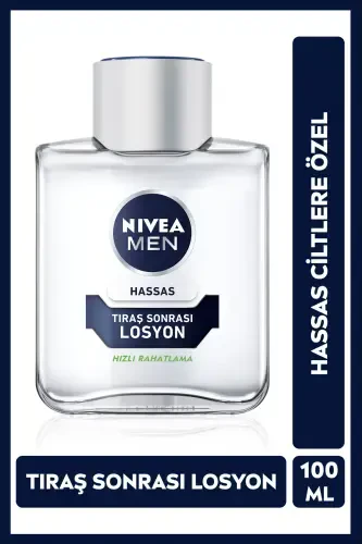 Super Men Sensitive Aftershave Lotion 100 ml, Alcohol-Free for Sensitive Skin - NIVEA (1)