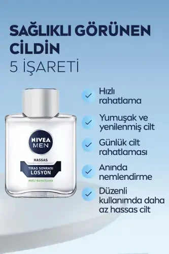 Super Men Sezgir Teriga Keyin Losyon 100 ml, Sezgir Teri Uchun Spirtsiz - 3