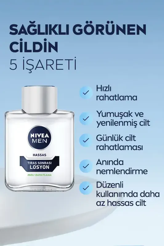 Super Men Sezgir Teriga Keyin Losyon 100 ml, Sezgir Teri Uchun Spirtsiz - 3