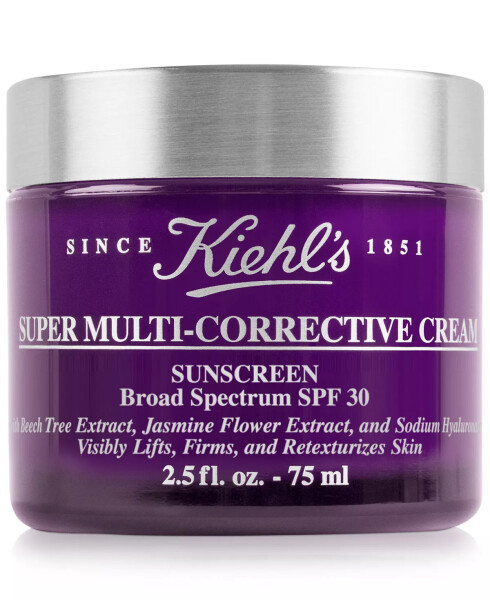 Super Multi-Corrective Cream Sunscreen SPF 30, 2.5-oz. No Color - 1