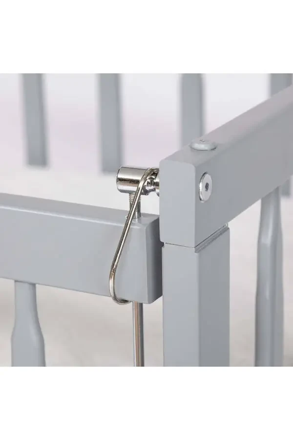 Super Natural wood Crib 4 levels Gray Bedside Sleeper - 5