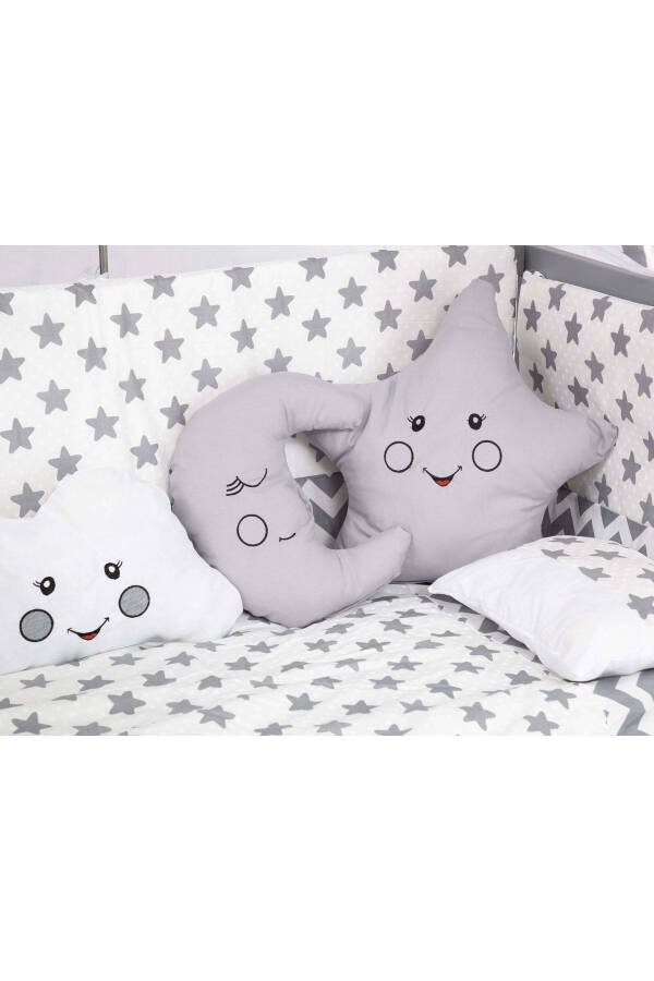 Супер Naturalahşap Beşik 4 Kademeli Gri Anne Yanı - 4