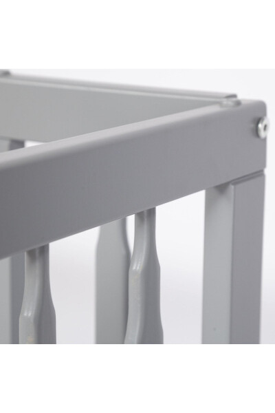 Супер Naturalahşap Beşik 4 Kademeli Gri Anne Yanı - 7