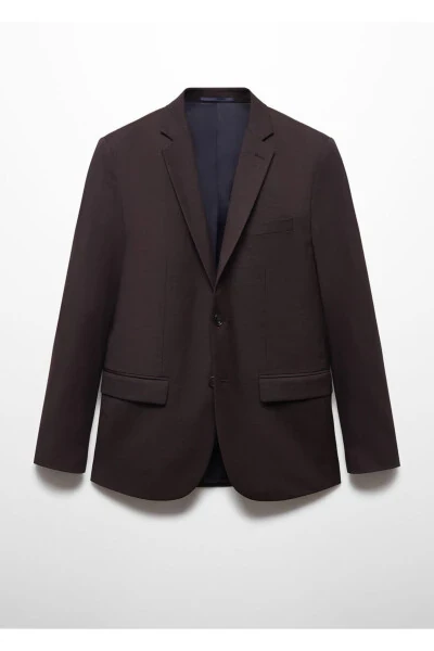 Super skinny fit blazer jacket in stretch fabric - 3