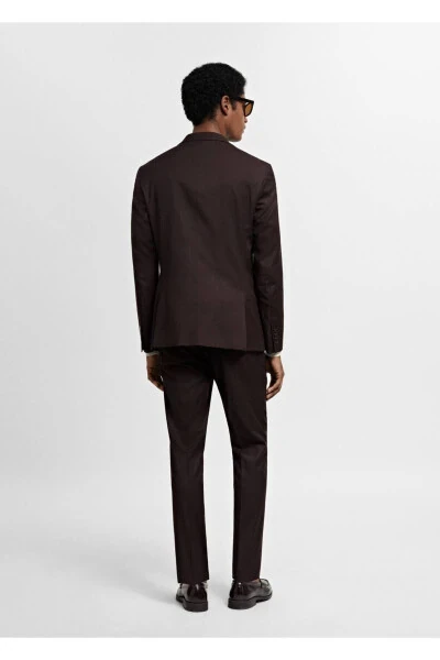 Super skinny fit blazer jacket in stretch fabric - 4