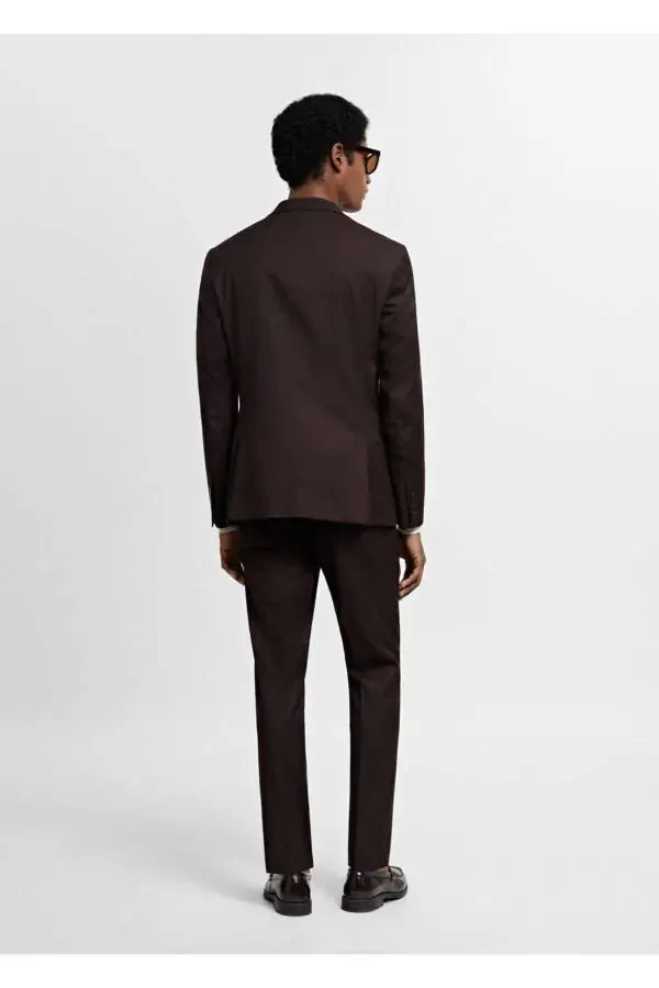 Super skinny fit blazer jacket in stretch fabric - 4