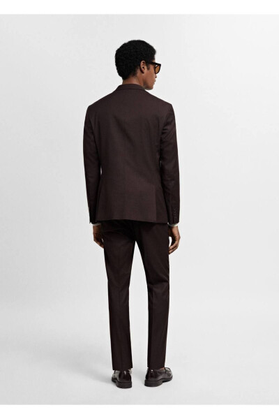 Super skinny fit blazer jacket in stretch fabric - 4