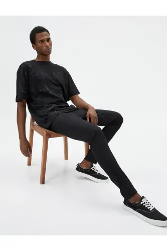 Super Skinny Fit Kot Pantolon - Justin Jean - Siyah - 1