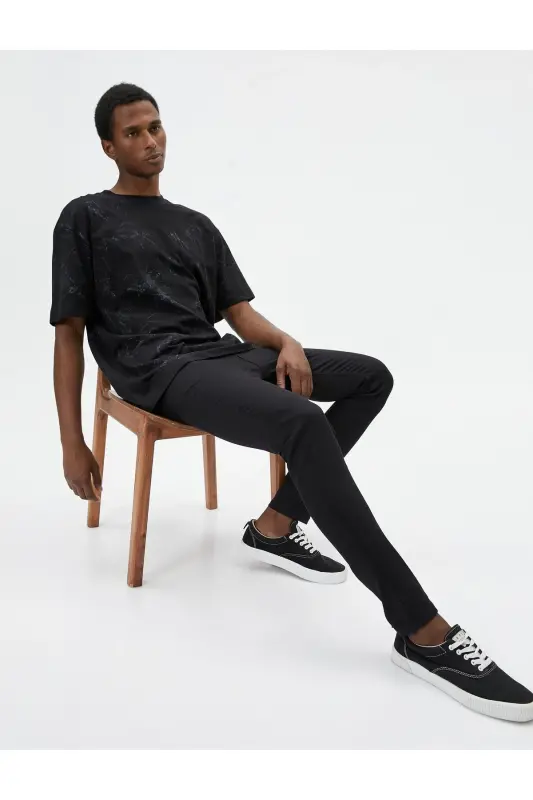 Super Skinny Fit Kot Pantolon - Justin Jean - Siyah - 1