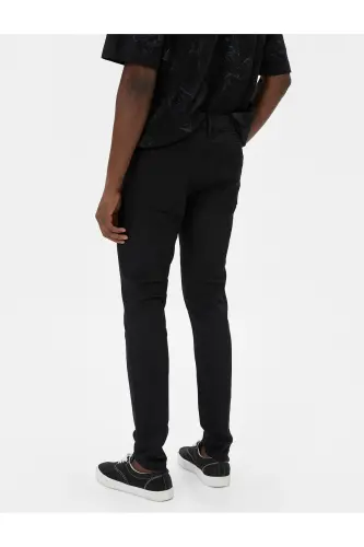 Super Skinny Fit Kot Pantolon - Justin Jean - Siyah - 4