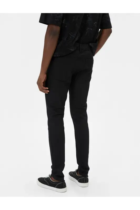Super Skinny Fit Kot Pantolon - Justin Jean - Siyah - 4