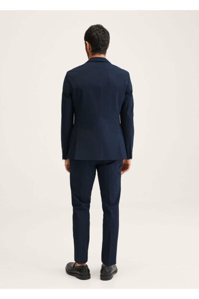 Super Slim Check Tailored Trousers - 4