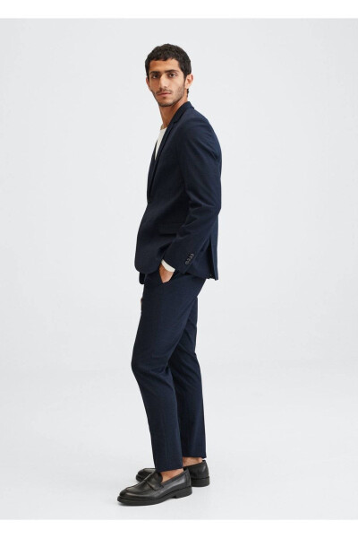 Super Slim Check Tailored Trousers - 5