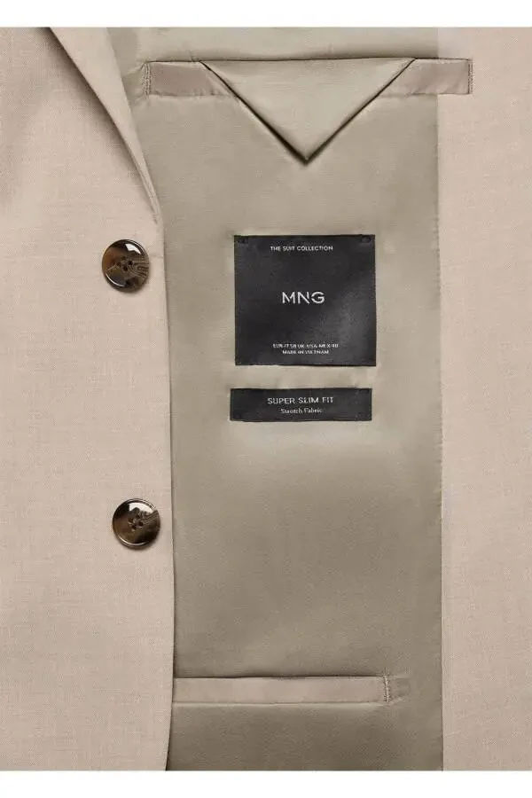 Super-slim fit blazer jacket in stretch fabric - 6