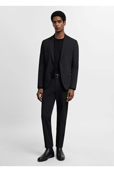 Super slim-fit blazer jacket made from stretch fabric - 2