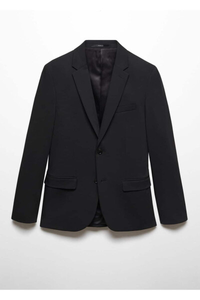 Super slim-fit blazer jacket made from stretch fabric - 3
