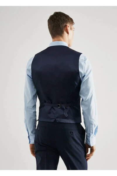 Super Slim Fit Kafesli Jiletka - 4