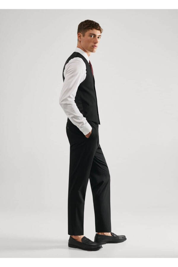 Super Slim Fit Kengayuvchan Matoli Yeletkasi - 5