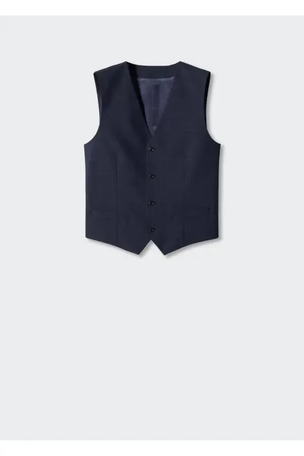 Супер Slim Fit клетчатый жилет - 3