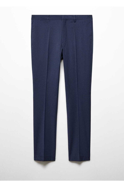Super slim fit patterned fabric trousers - 3