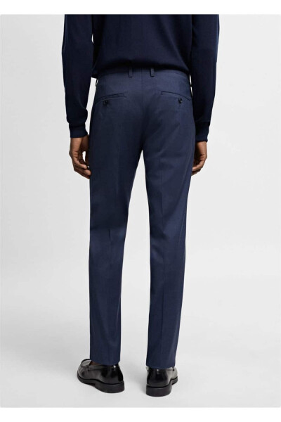 Super slim fit patterned fabric trousers - 4