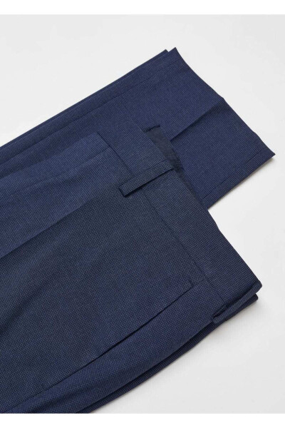 Super slim fit patterned fabric trousers - 6