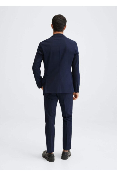 Super Slim Fit Plaid Blazer Jacket - 4