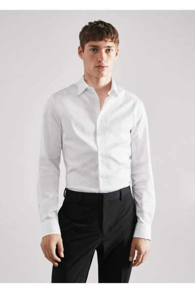 Super Slim Fit Poplin Shirt - MANGO MAN